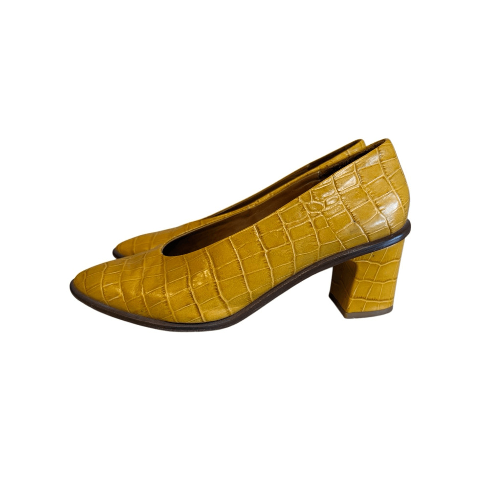 Miista Bernadette Croc Leather Heels Pumps - Picture 3 of 11